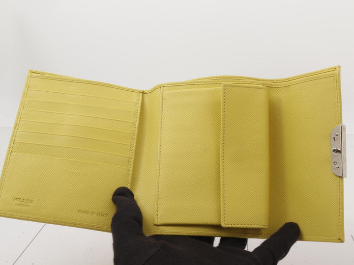 Yellow Tri-Fold Wallet