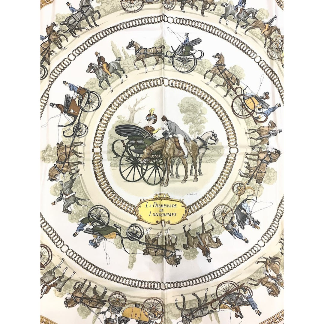 Hermes Pink Silk Scarf