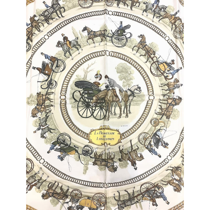 Hermes Pink Silk Scarf