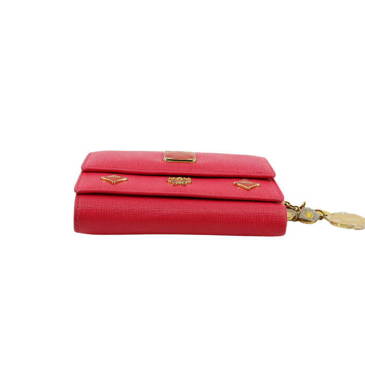 Red Tri-Fold Wallet