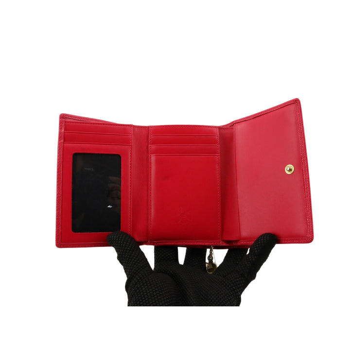 Red Tri-Fold Wallet