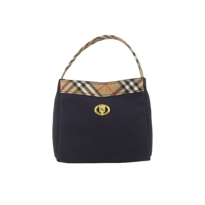 Navy Blue House Check Handbag