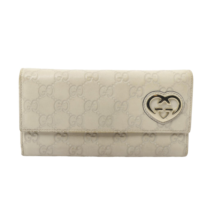 Beige Sima Long Wallet
