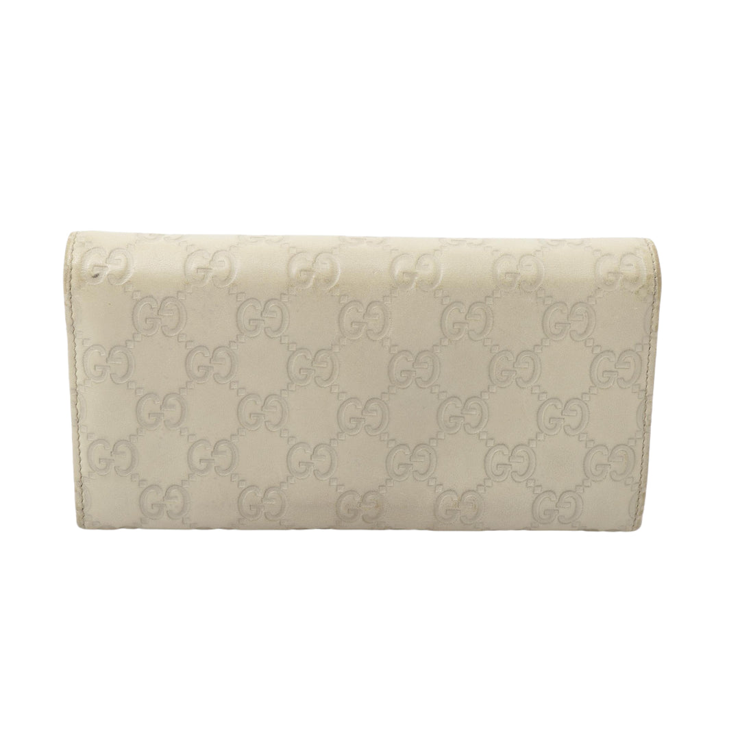 Beige Sima Long Wallet