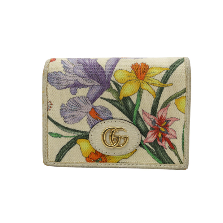 Yellow Floral Compact Wallet