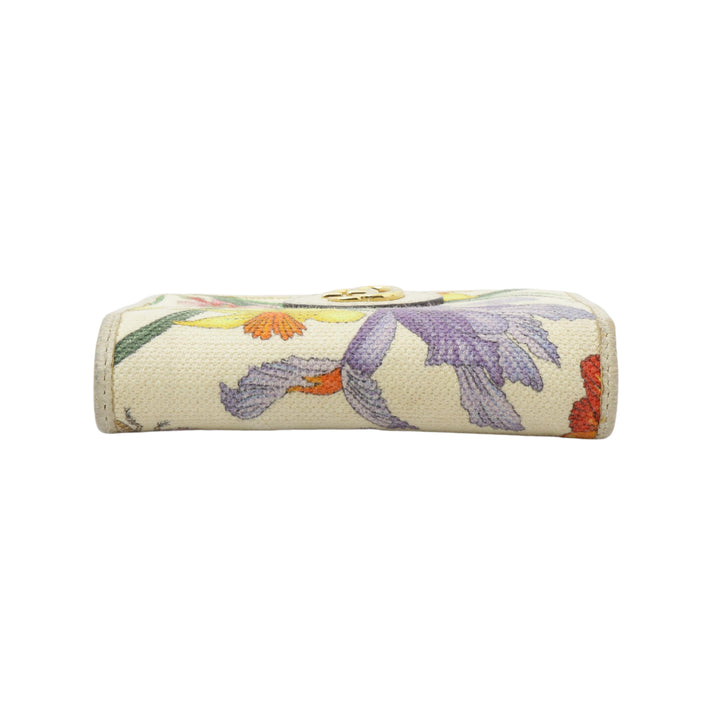 Yellow Floral Compact Wallet