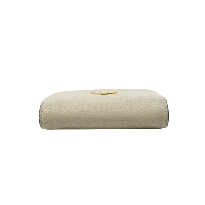 White Compact Wallet