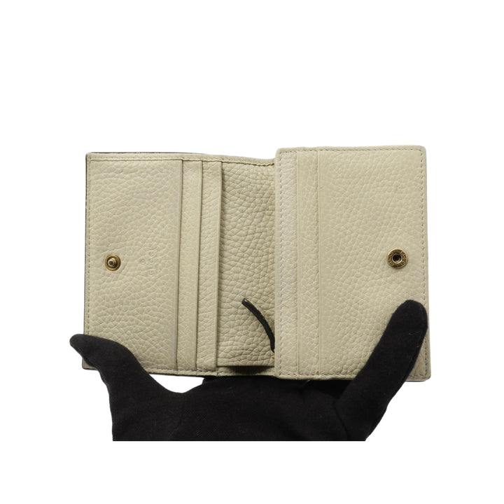 White Compact Wallet