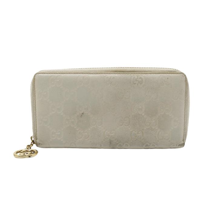 White Sima Zippy Wallet