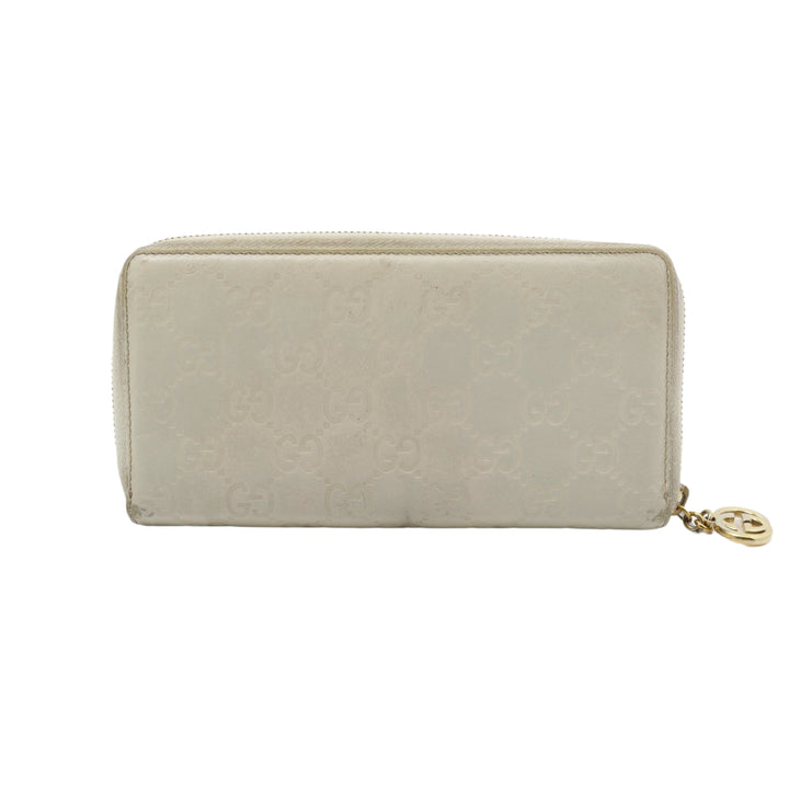 White Sima Zippy Wallet