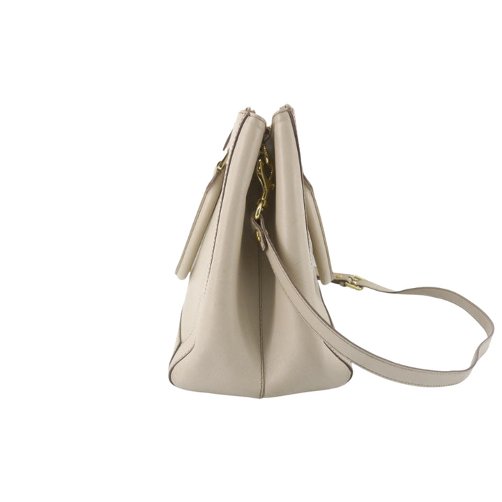 White 2 Way Shoulder Bag