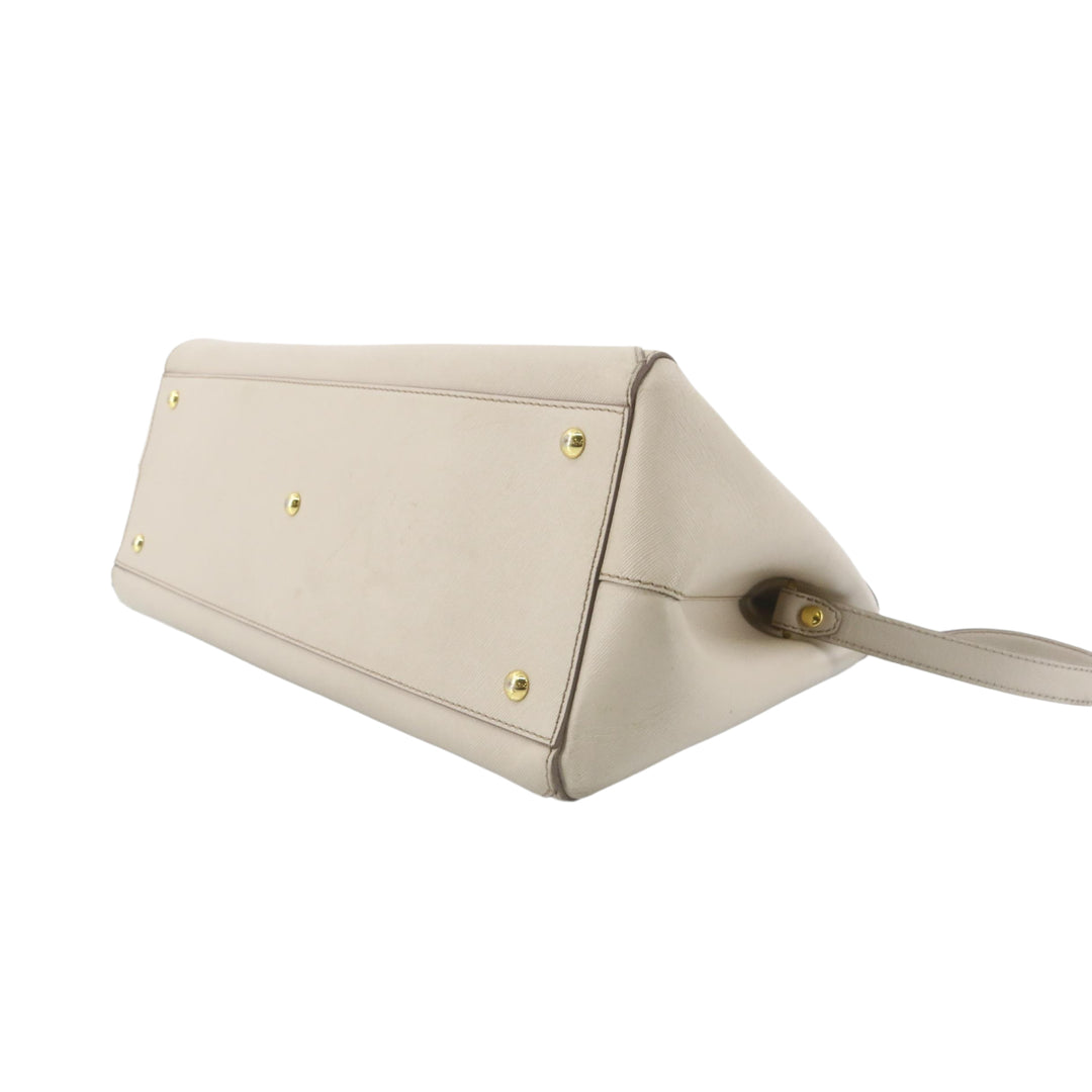 White 2 Way Shoulder Bag
