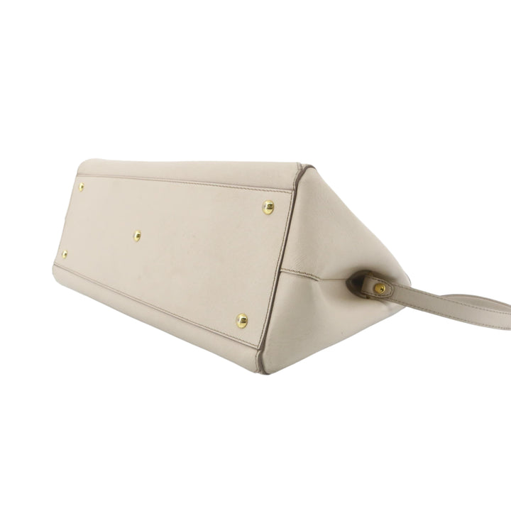 White 2 Way Shoulder Bag