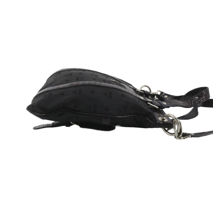 Black Visetos 2 Way Shoulder Bag