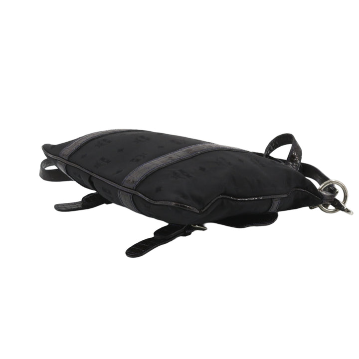 Black Visetos 2 Way Shoulder Bag