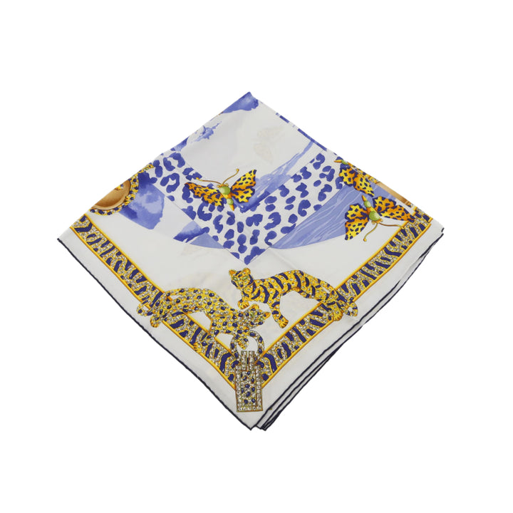 White Silk Scarf