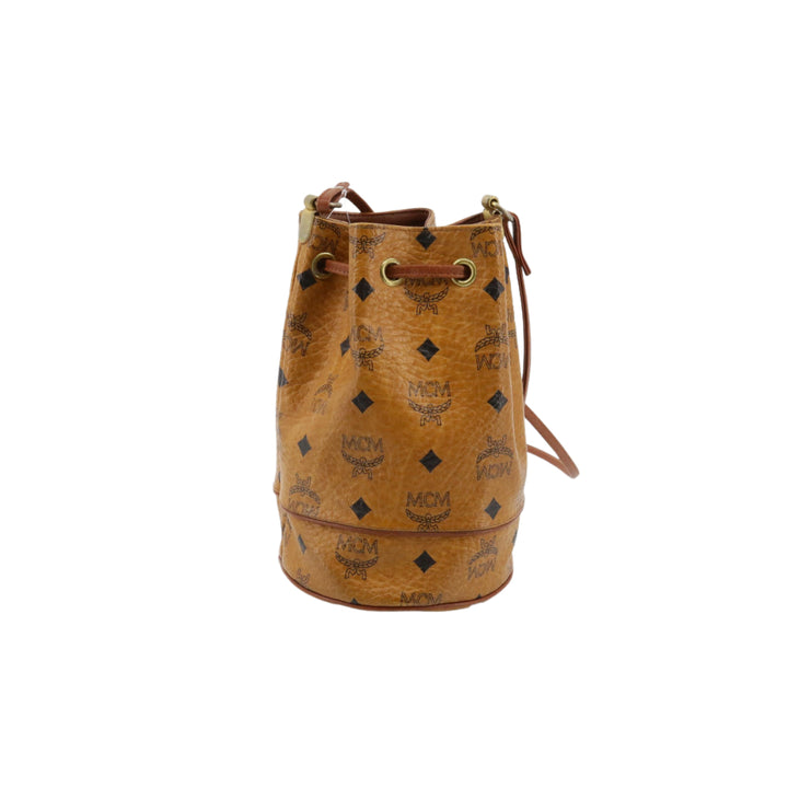 Brown Visetos Drawstring Bag