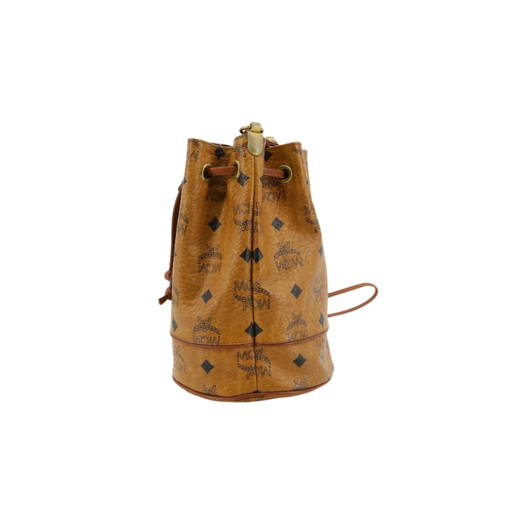 Brown Visetos Drawstring Bag