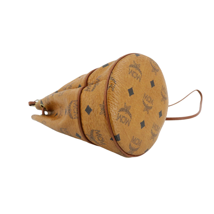 Brown Visetos Drawstring Bag