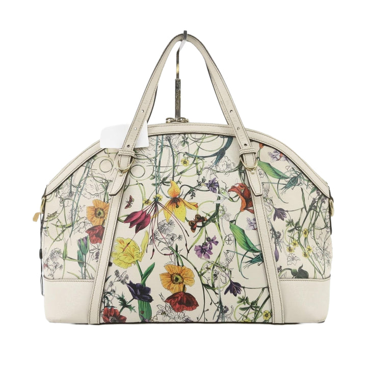 White Floral Tote Bag