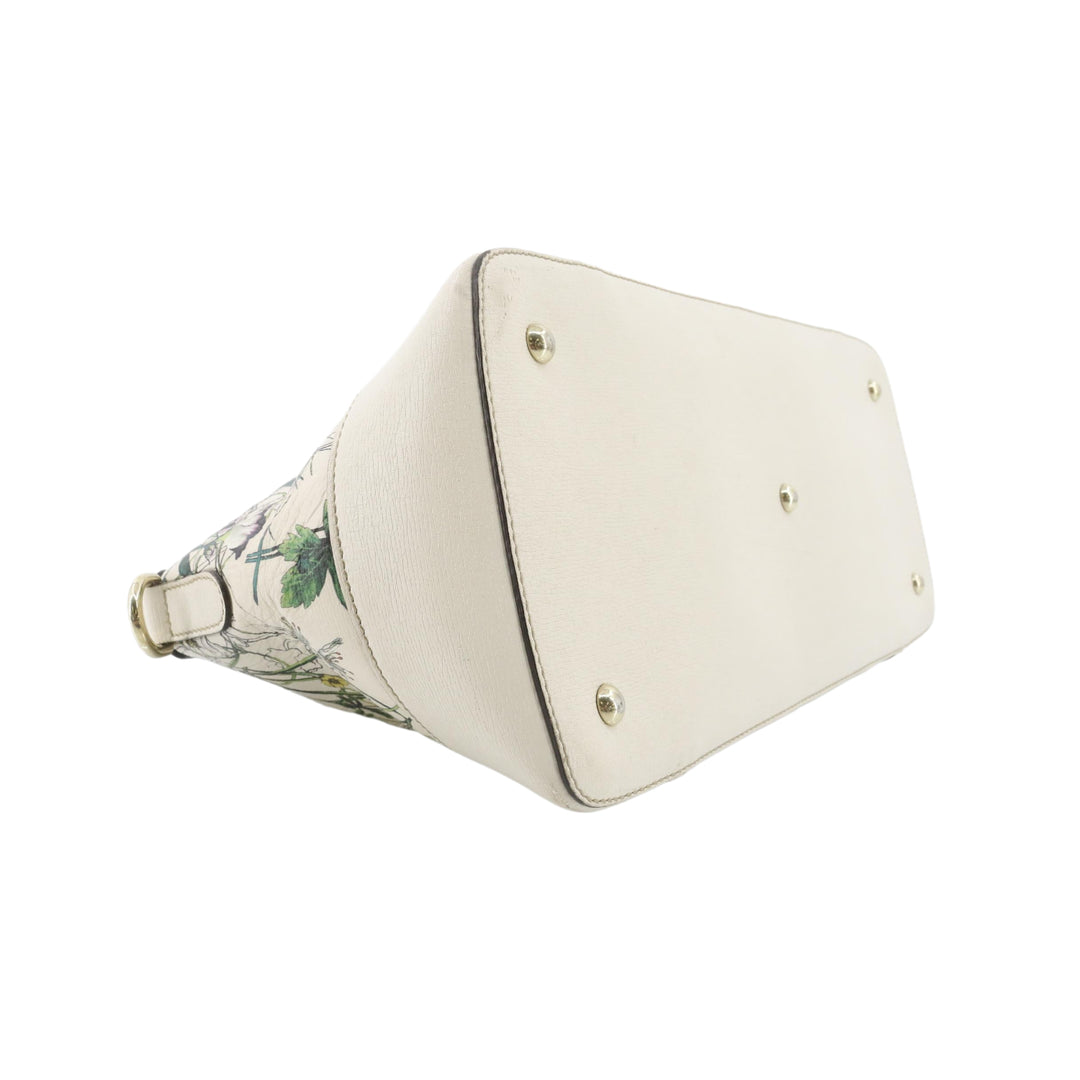 White Floral Tote Bag