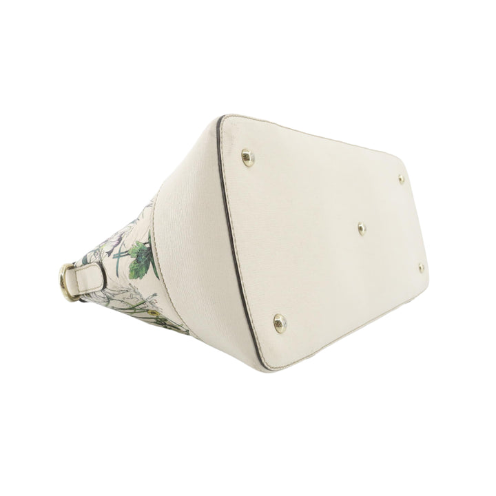 White Floral Tote Bag
