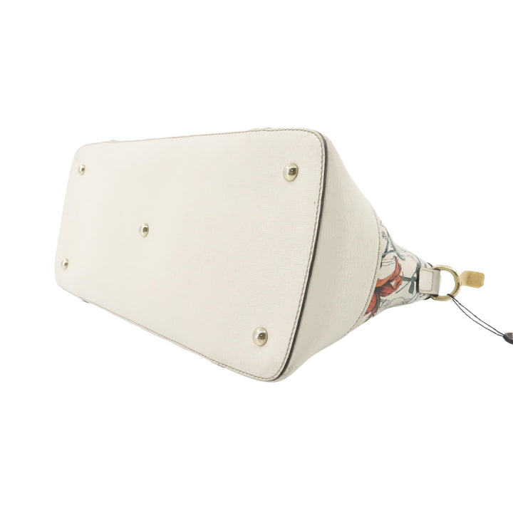 White Floral Tote Bag