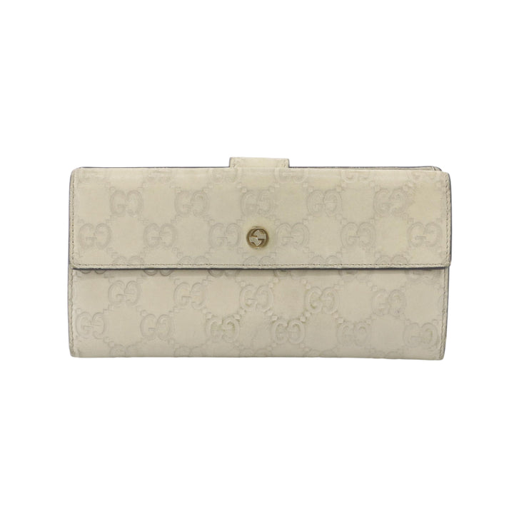 Beige Sima Long Wallet