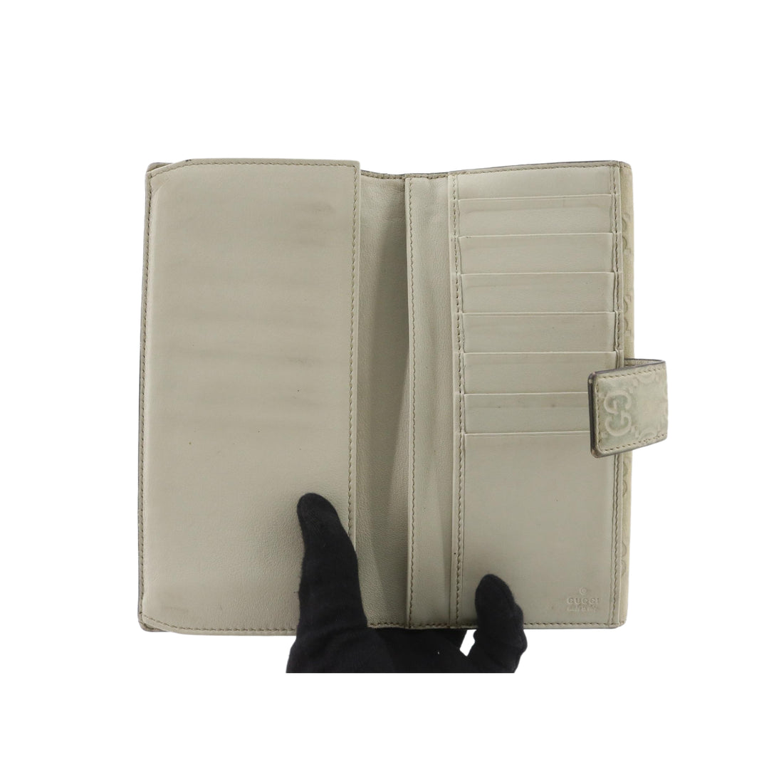 Beige Sima Long Wallet