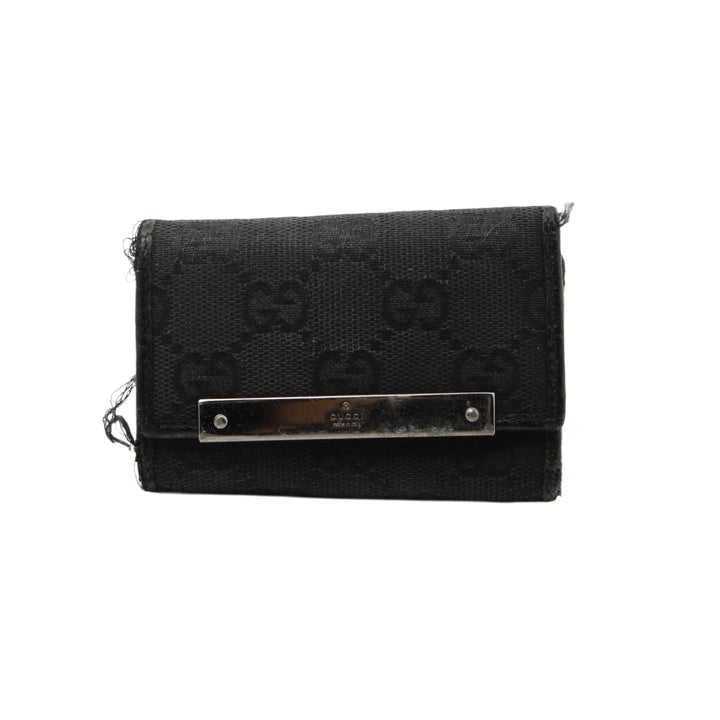 Black GG Canvas Key Case (6)