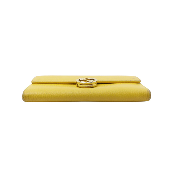 Yellow Interlocking Long Wallet