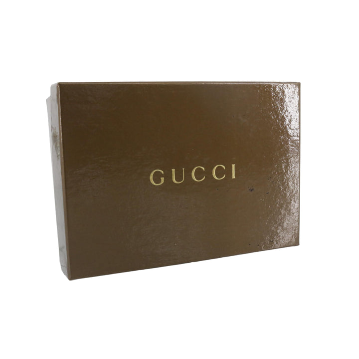 Black GG Canvas Compact Wallet