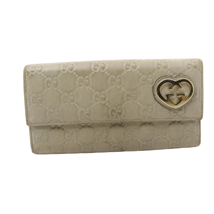 Beige Sima Long Wallet