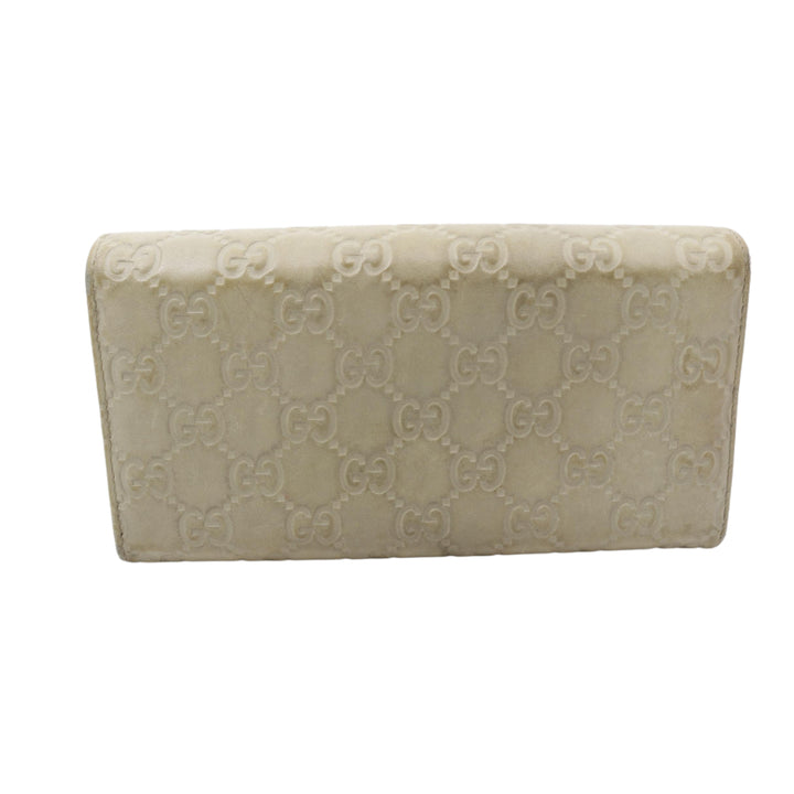 Beige Sima Long Wallet