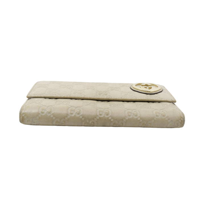 Beige Sima Long Wallet