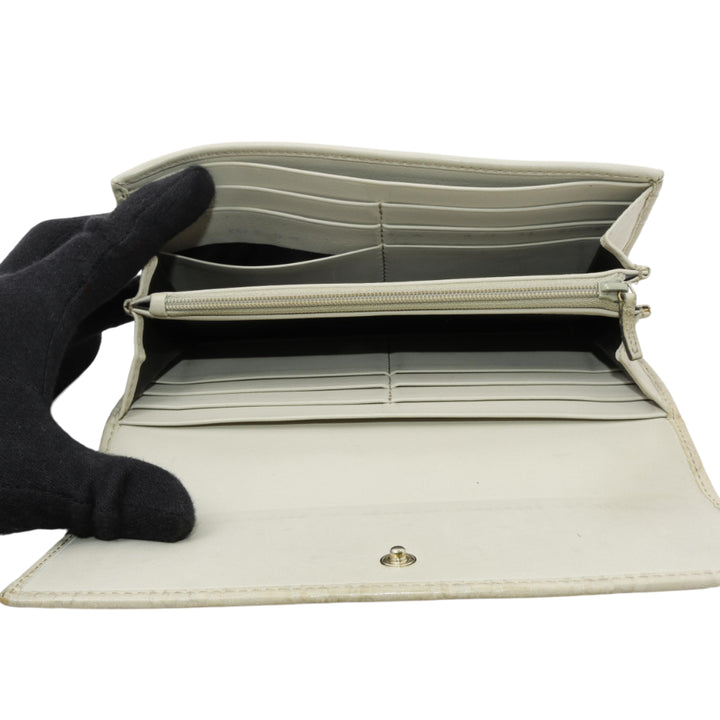 Beige Sima Long Wallet