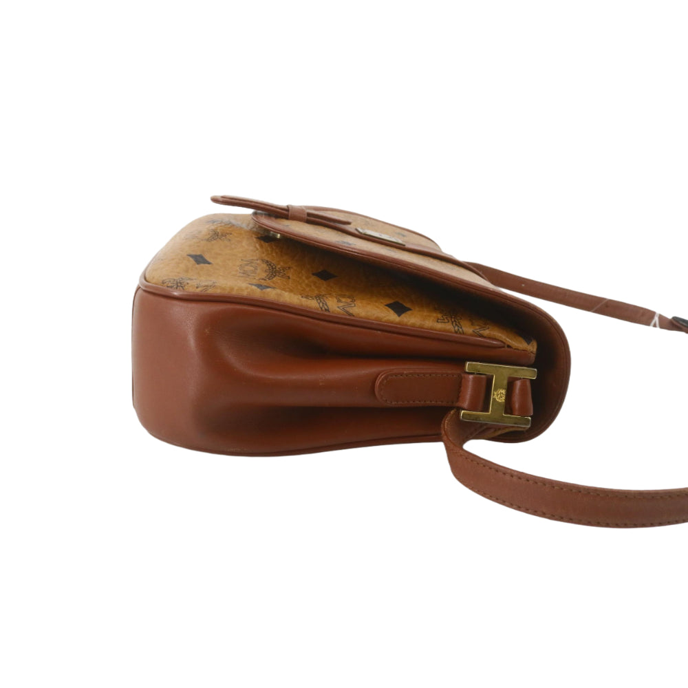 Brown Visetos Shoulder Bag