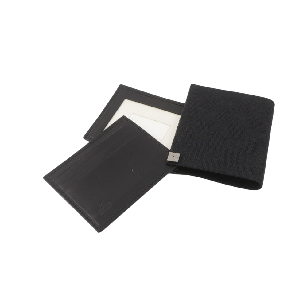 Black GG Canvas Card Case