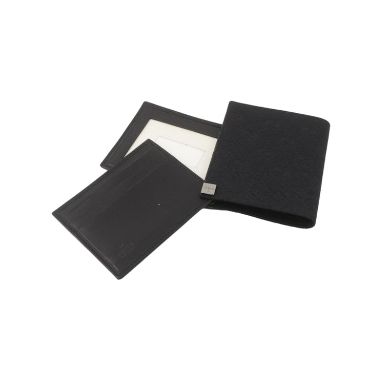 Black GG Canvas Card Case