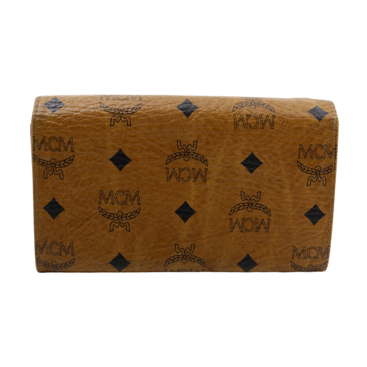 Brown Visetos Long Wallet