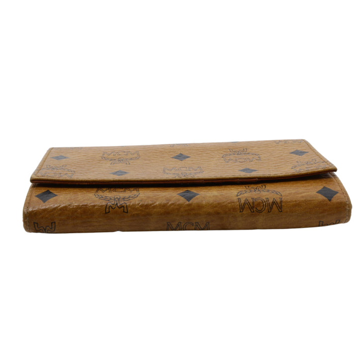 Brown Visetos Long Wallet