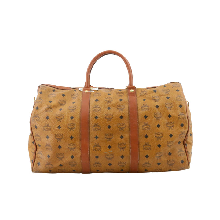 Brown Visetos Boston Bag