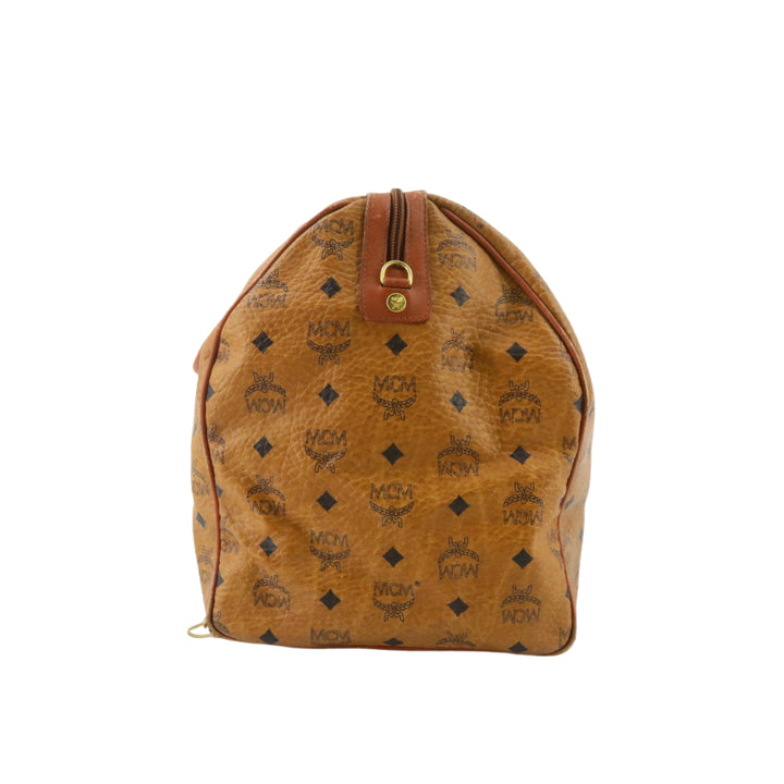 Brown Visetos Boston Bag