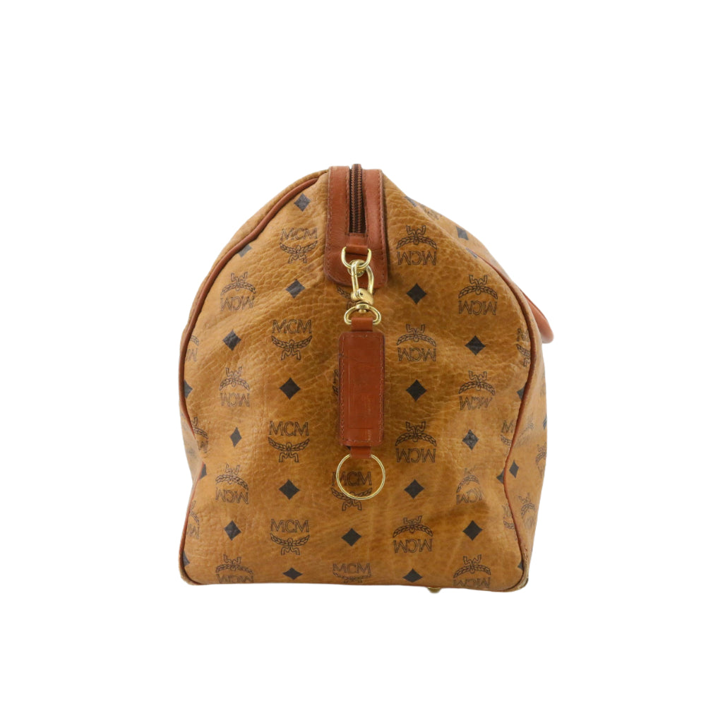 Brown Visetos Boston Bag