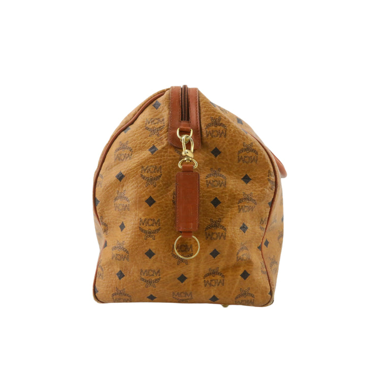 Brown Visetos Boston Bag