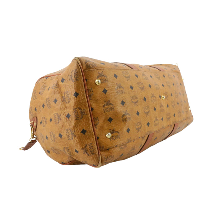 Brown Visetos Boston Bag