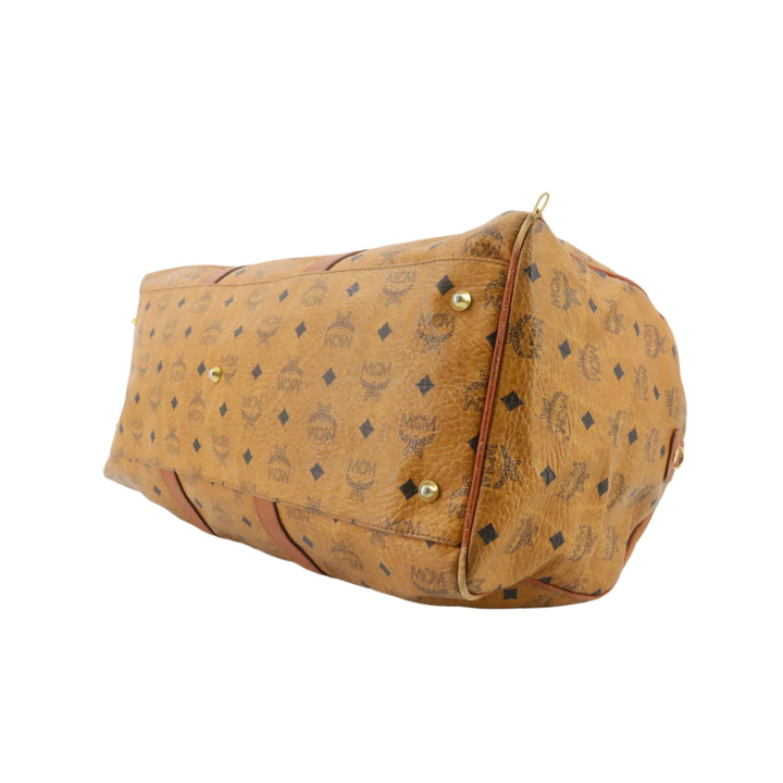 Brown Visetos Boston Bag