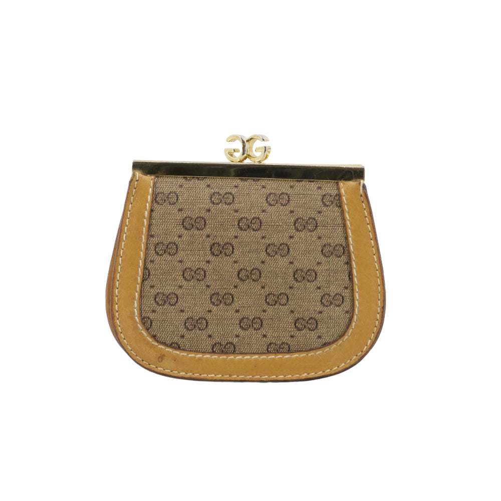 Beige Micro GG Coin Case