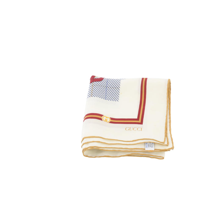 White Silk Scarf