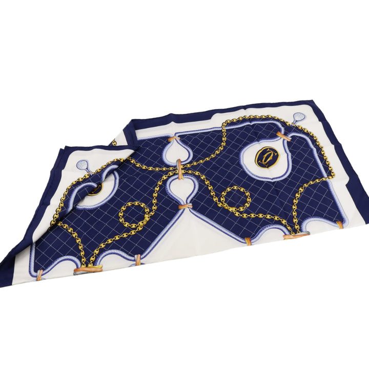 Blue Silk Scarf